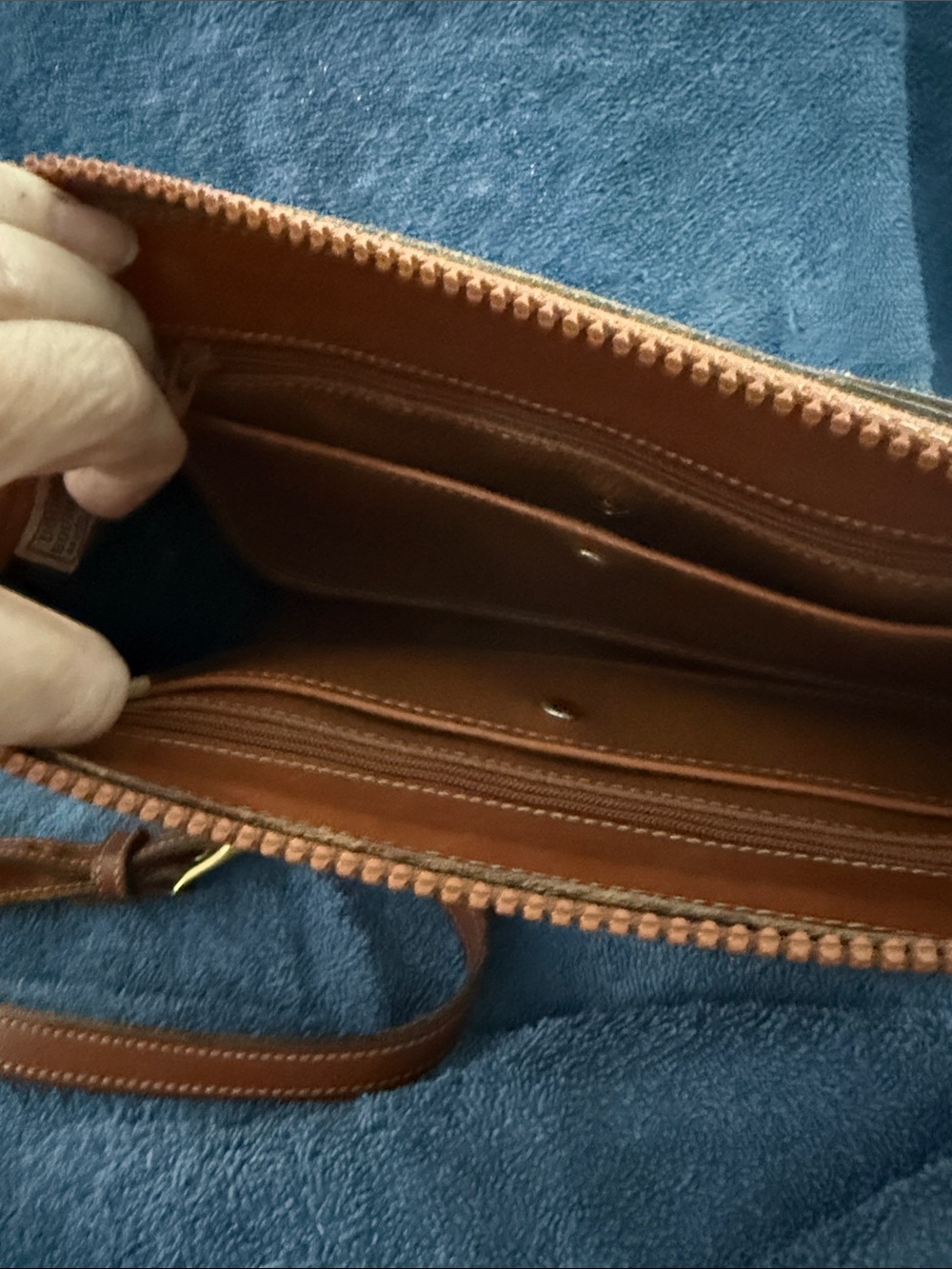 Dooney & Bourke Black and Brown Leather Shoulder Crossbody - Picture 3 of 10